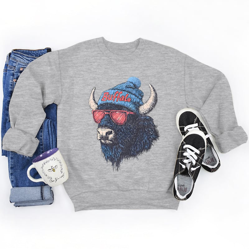 Spirit Animal Football Graphic Sweatshirts - City Animal Sports Pullover